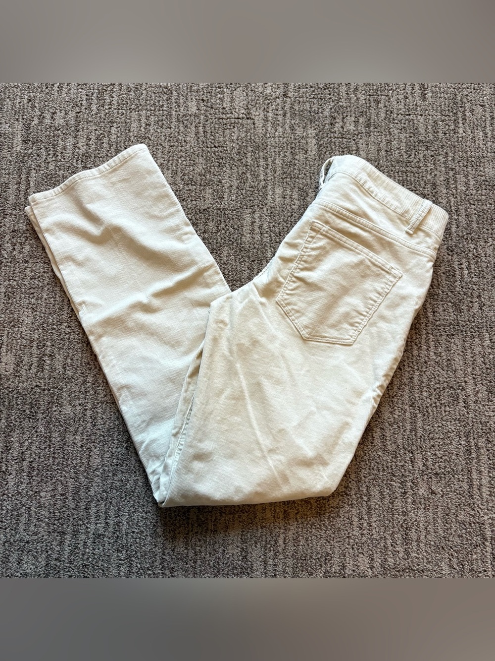 Sonoma women’s corduroy khaki mid rise straight leg pants size 8
